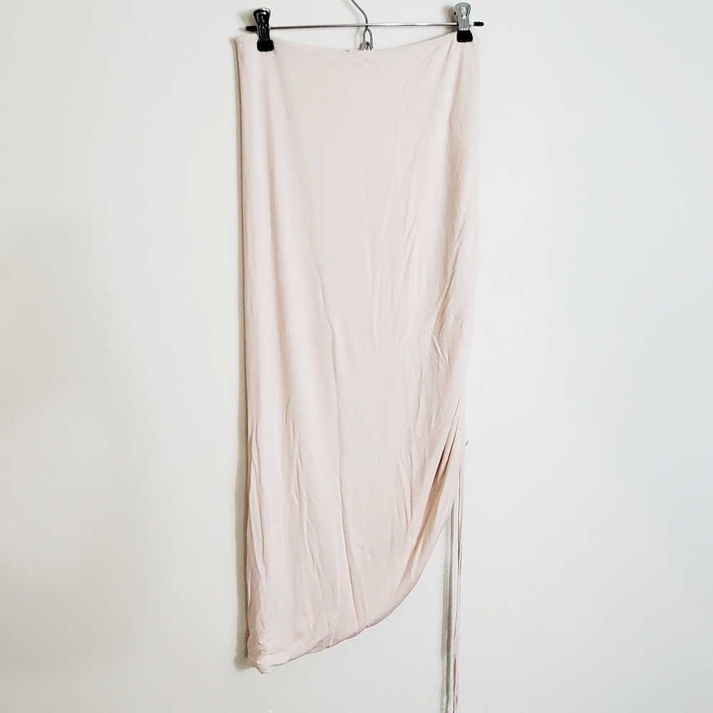 HYFVE Tube Midi Skirt with Side Ruching